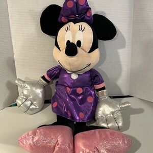 Disney Plush Large Sparkly Minnie Mouse